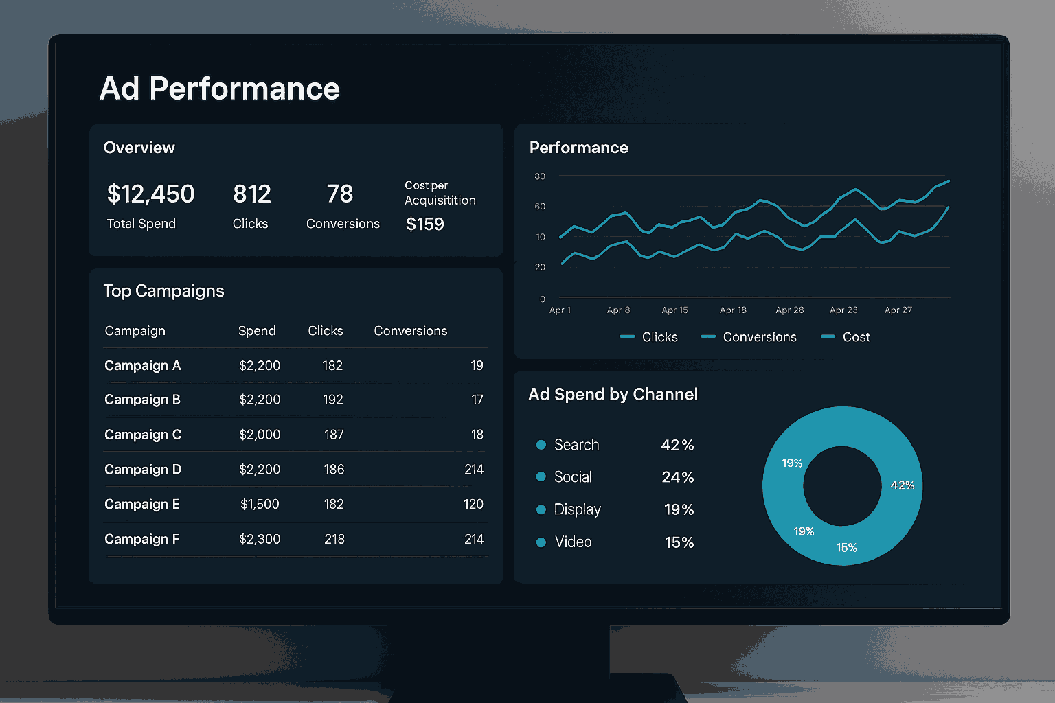 Ad Performance Tracking Dashboard