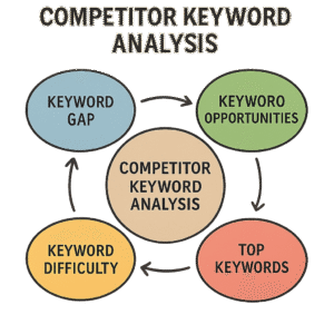 Competitor Keyword Analysis Diagram