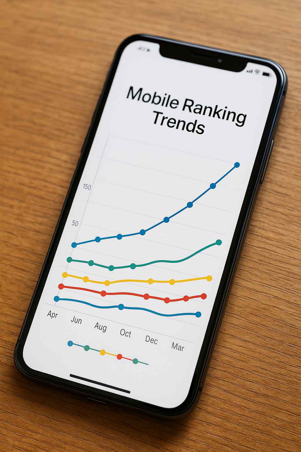 Mobile ranking trends over time