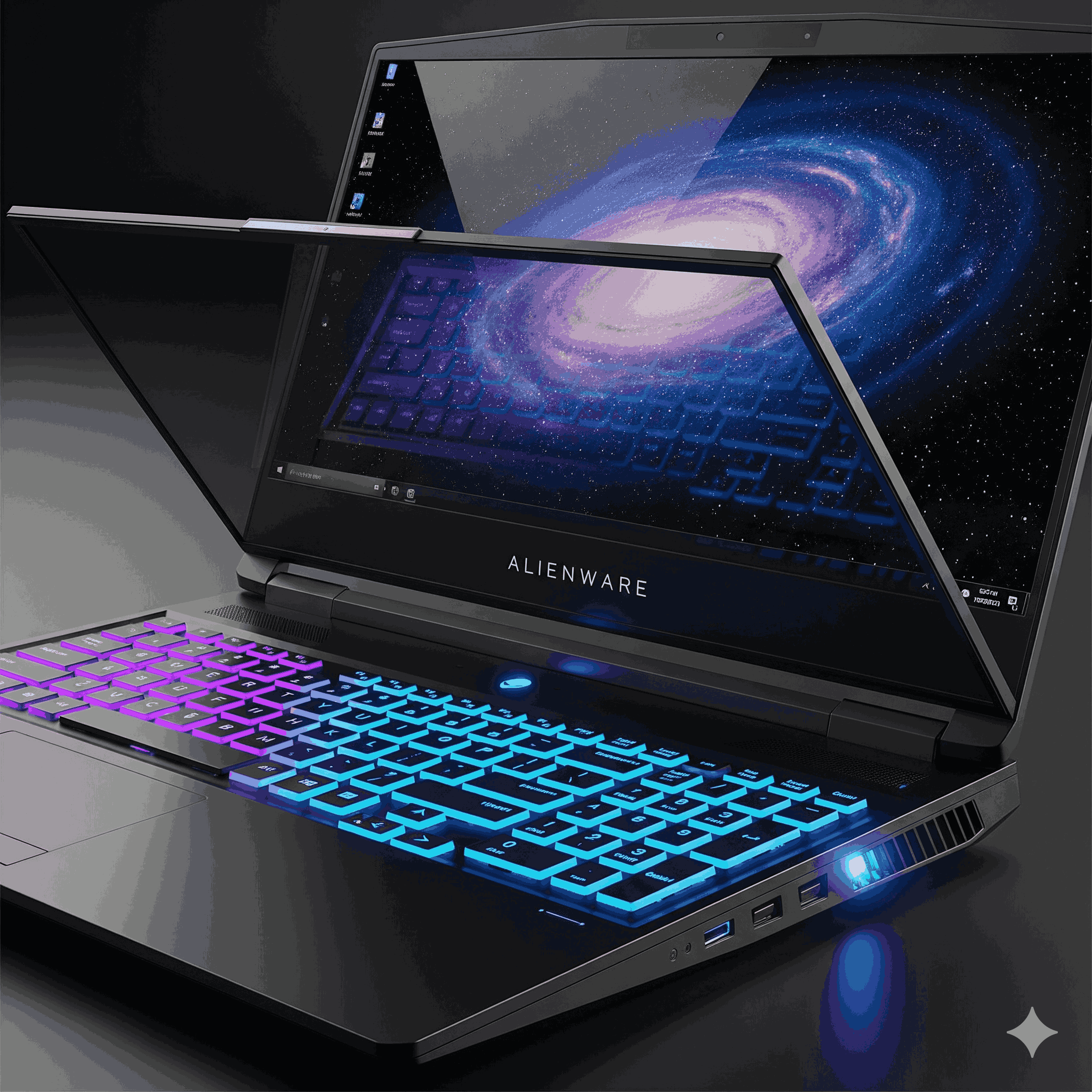 Alienware x17 R2 showing futuristic look and features