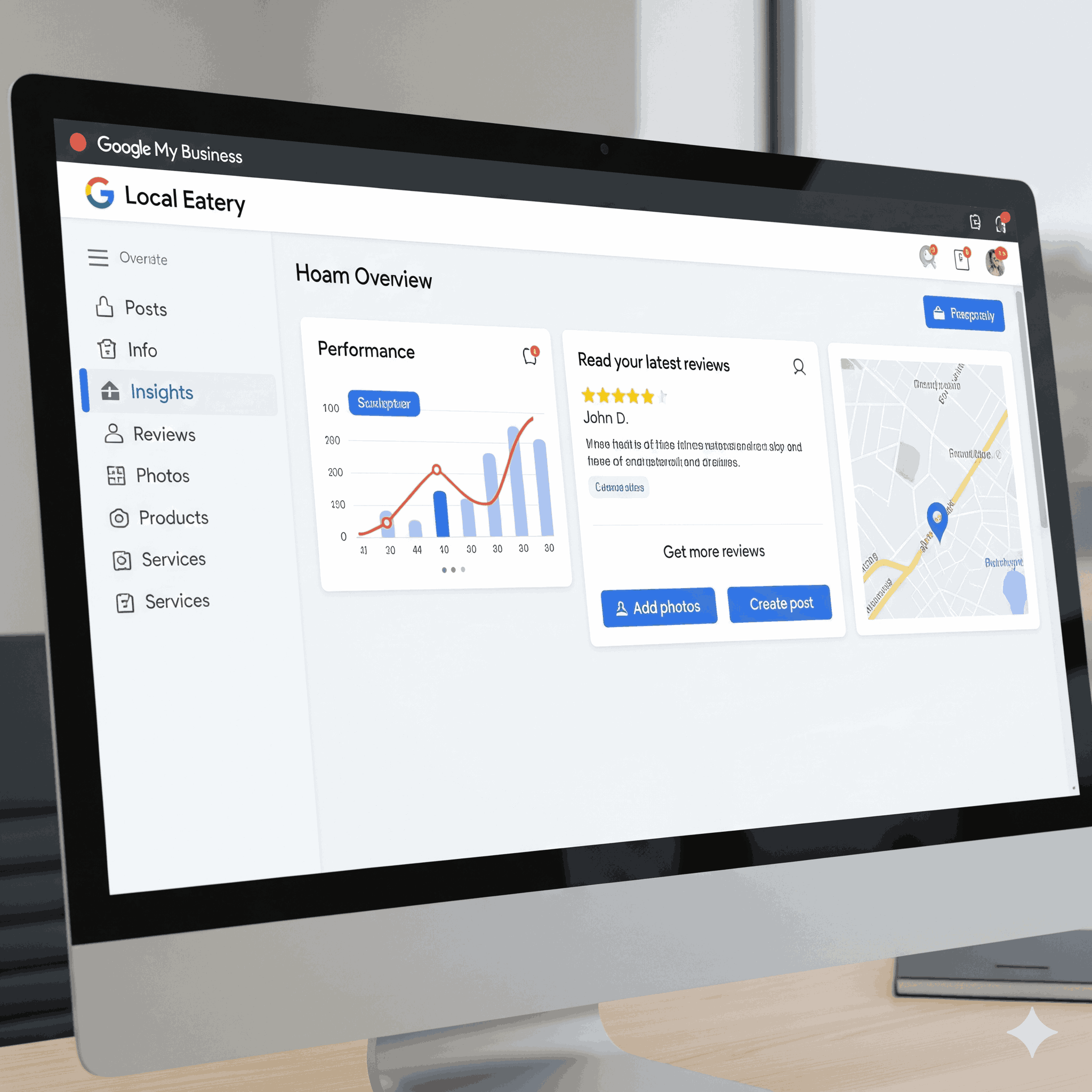 Google My Business dashboard screenshot