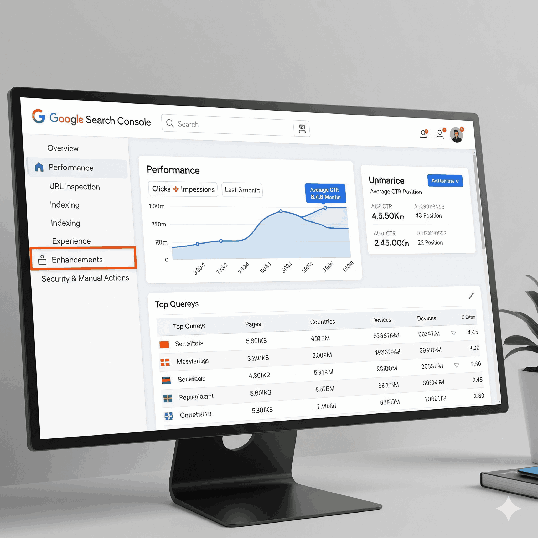 Google Search Console dashboard