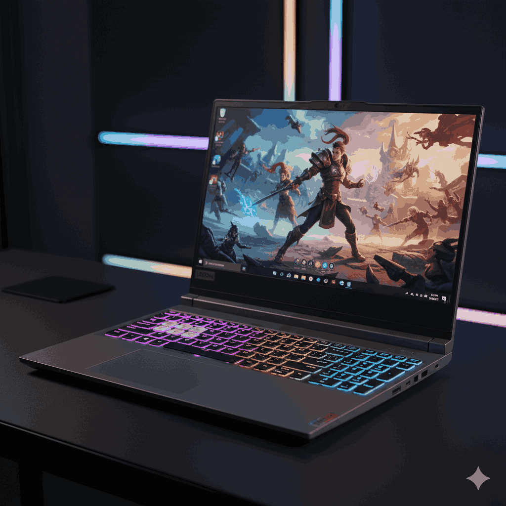 Lenovo Legion Pro 5i Gen 9 gaming laptop with 16-inch display and RGB keyboard