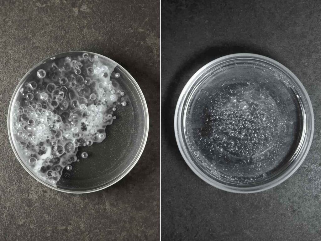 Split image showing a